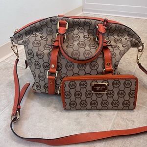 Michael Kors Hamilton bag and wallet